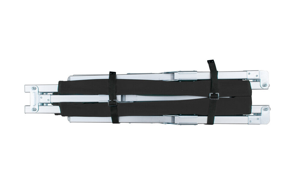 BasicNature Alu-Campbed potovalne ležalnik, črne, 210 cm