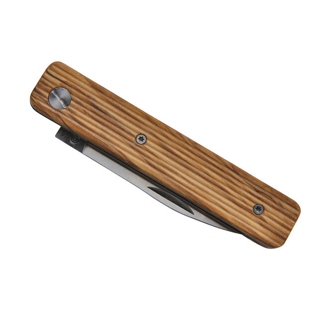 Baladeo ECO331 Papagayo žepni nož, rezilo 7,5 cm, jeklo 420, ročaj olivno les
