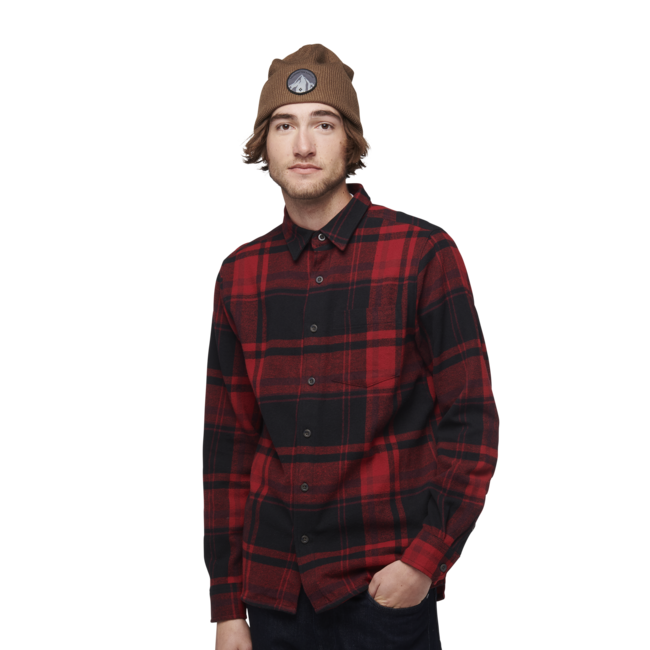Black Diamond Project Flannel drvarska srajca moški, red rock-black plaid