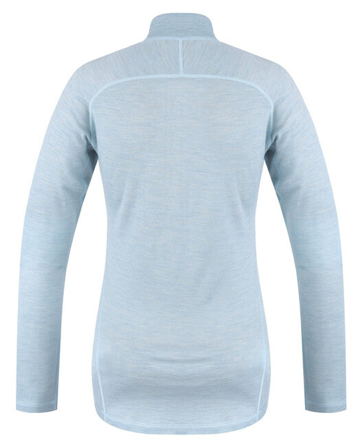 HUSKY Merino majica z dolgimi rokavi Merow termoperilo zadrga, svetlo menta, L
