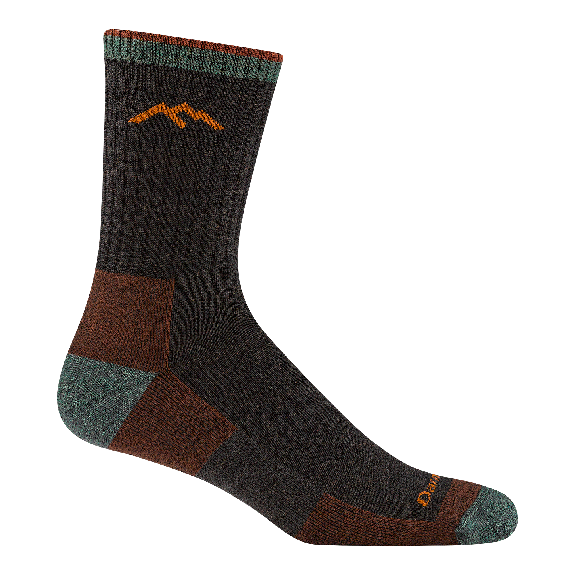 Darn Tough Hiker Micro Crew Midweight Cushion Hiking Socks, Walnut
