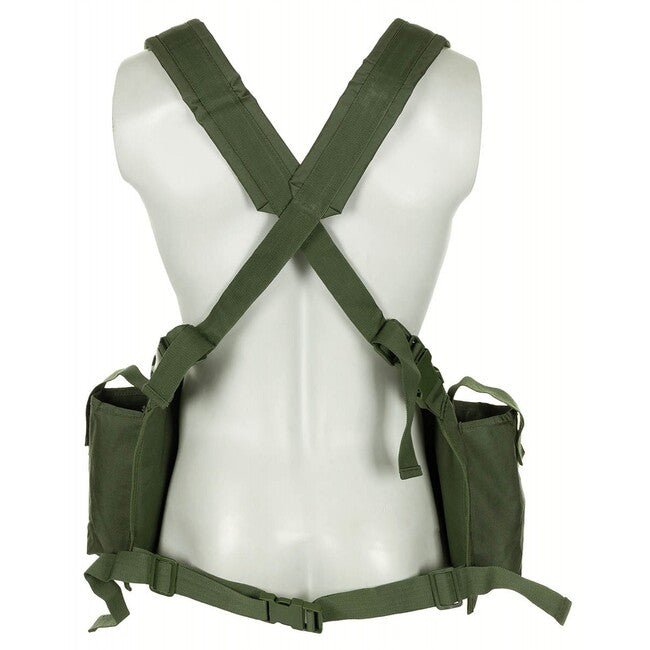 MFH Chest Rig telovnik taktični, 9 vrečk, OD zelena