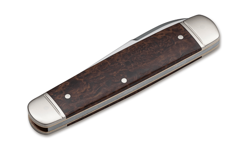 BÖKER® Cattle Knife žepni nož, les valovitega breza, 8,2 cm