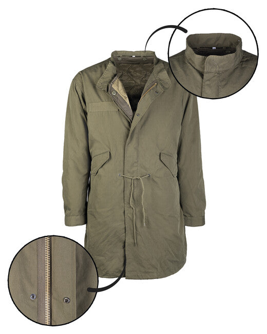 Mil-Tec US M-51 fishtail jakna s termo vložkom, zelena