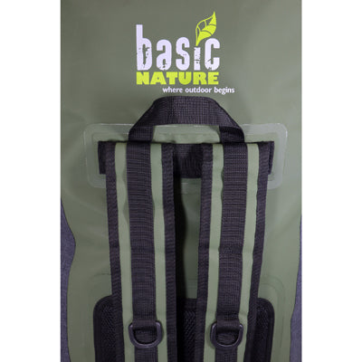 BasicNature vodoodporna torba 90 L, sivozelen