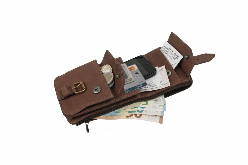 BasicNature Safe usnjeno vrečko za pas