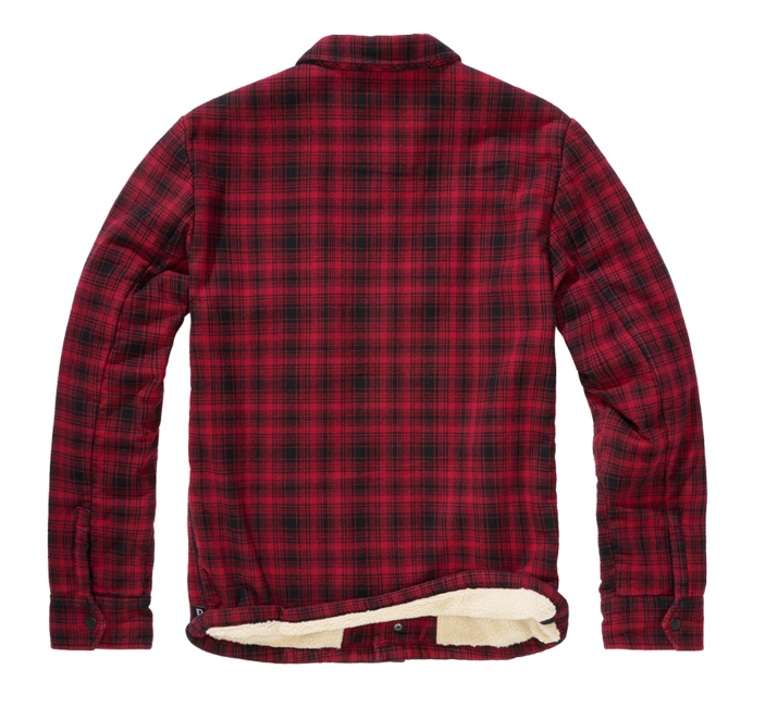 Brandit Classic Sherpa jakna, črna-rdeča