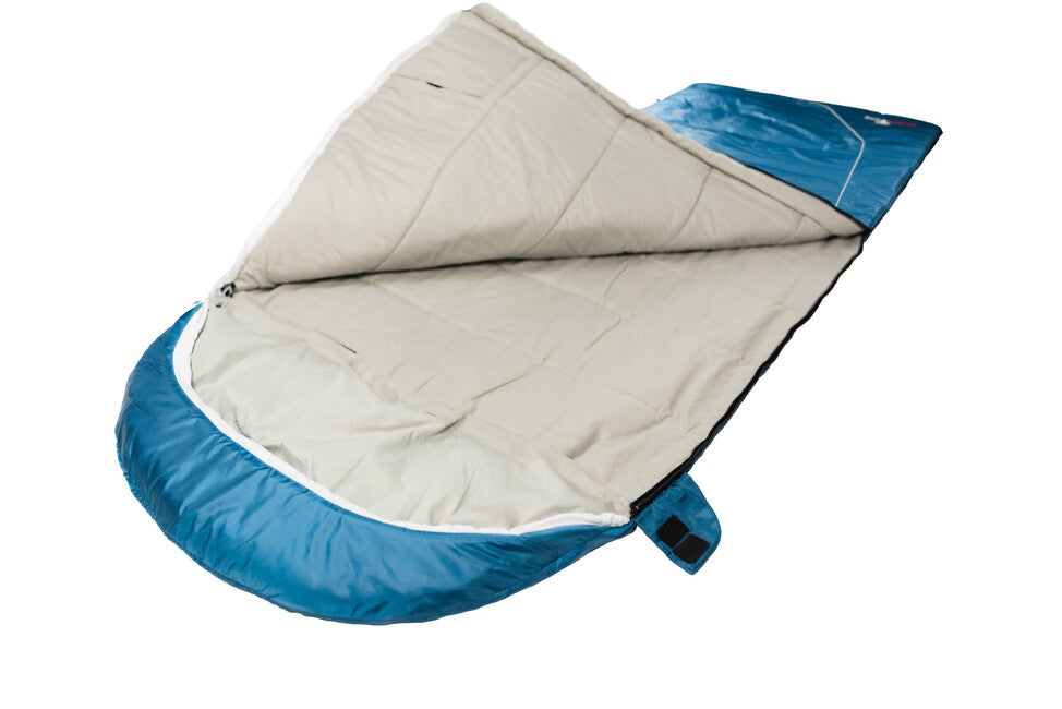 Grüezi-Bag Cotton Comfort Grueezi spalna vreča, temno modra, desna