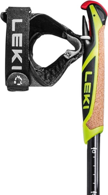 LEKI XTA 6.5 Vario smučarske palice, črno-belo-neonsko rumena, 145 - 165 cm