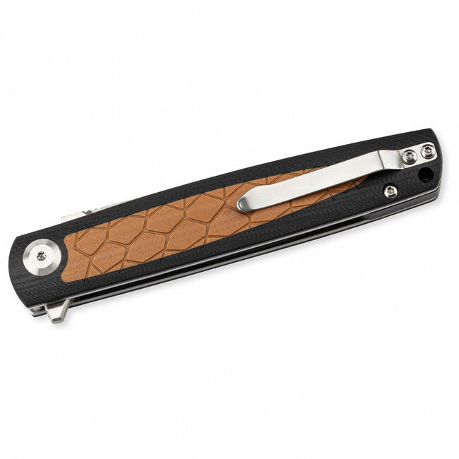 Herbertz G10 D2 žepni nož 9cm, črna/rjava