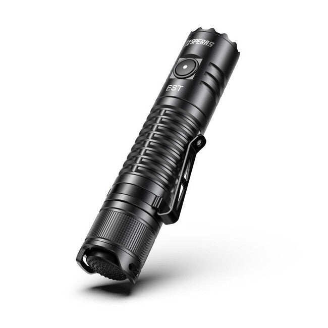Speras Luminus SST40 Rechargeable LED Flashlight, Black