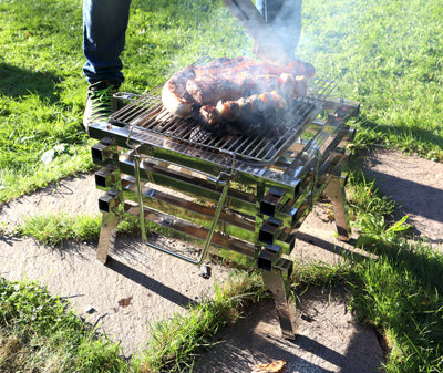 Origin Outdoors Folding Stainless Steel Grill