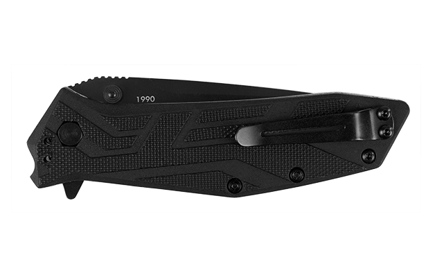 Kershaw BRAWLER žepni nož 7,6 cm, popolnoma črn, GFN
