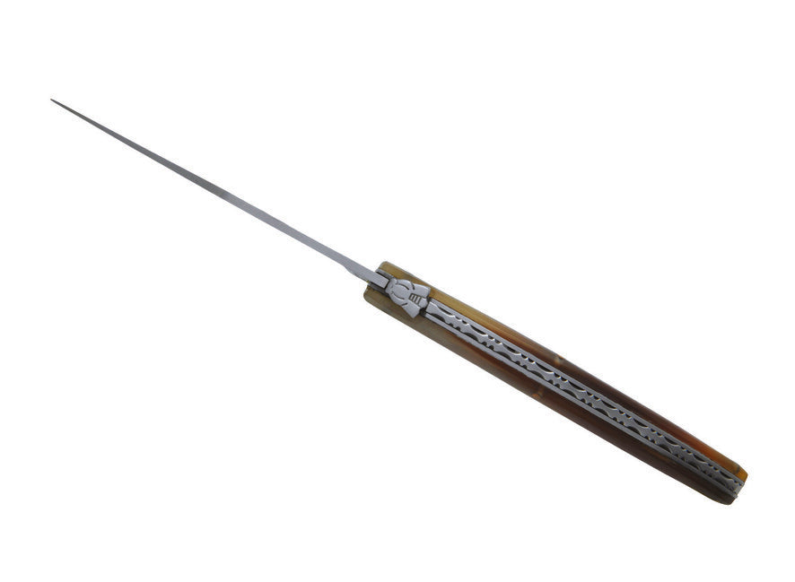 Laguiole DUB095 Caractere žepni nož, rezilo 10,5 cm, jeklo 420, ročaj rogovina.