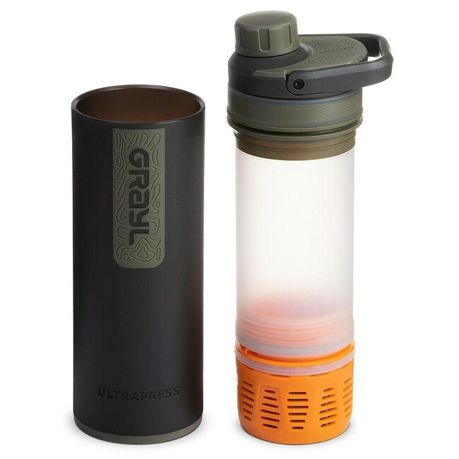 GRAYL UltraPress filtrirna steklenica 500 ml, črno-zelena
