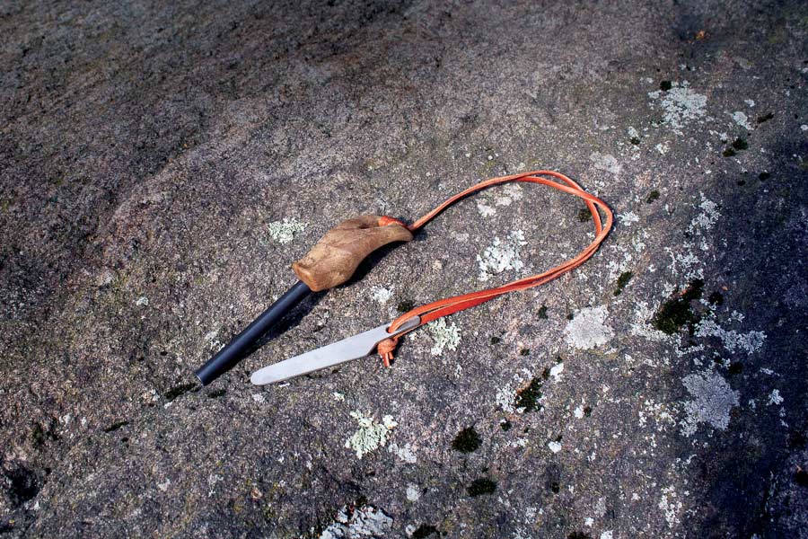 KUPILKA Firesteel kresilo, rjavo
