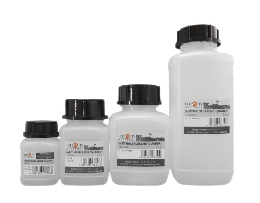 Origin Outdoors Cuboid steklenica s širokimi vratom, 250 ml, vrat premer 50 mm