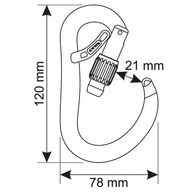 CAMP Atom Belay Lock vponka HMS