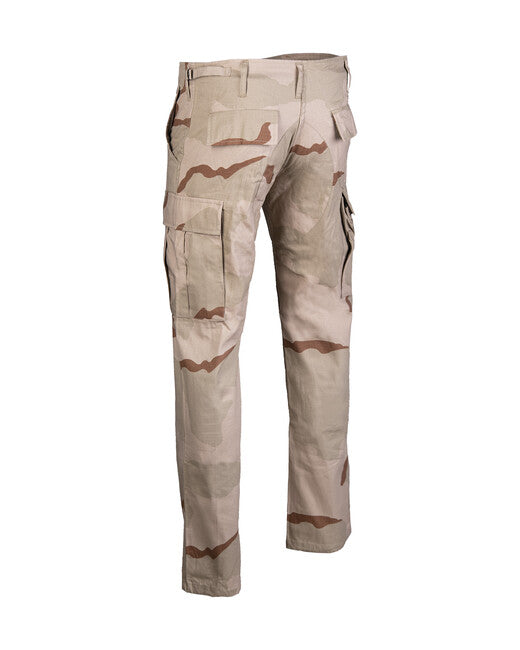 Mil-Tec US BDU SLIM FIT polne hlače rip-stop, 3col.desert