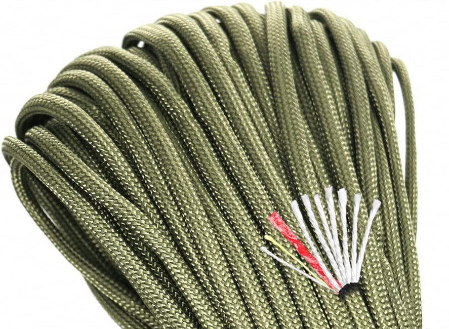 Origin Outdoors Lighter Paracord 4in1 30 m, olivno zelen