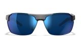 Wiley X Prime Sončna očala Captivate Polarized modro ogledalo, svetlo kristalno siva