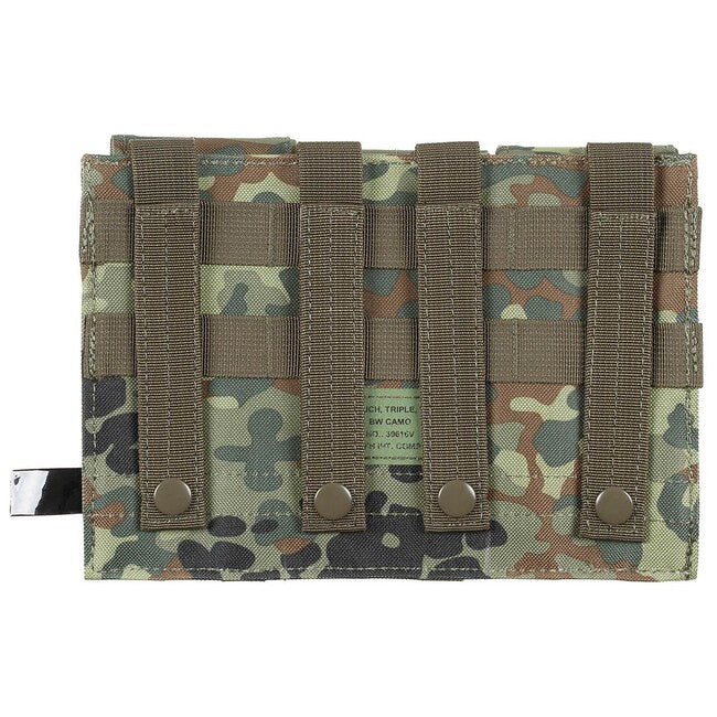 MFH triple MOLLE torba, BW camo