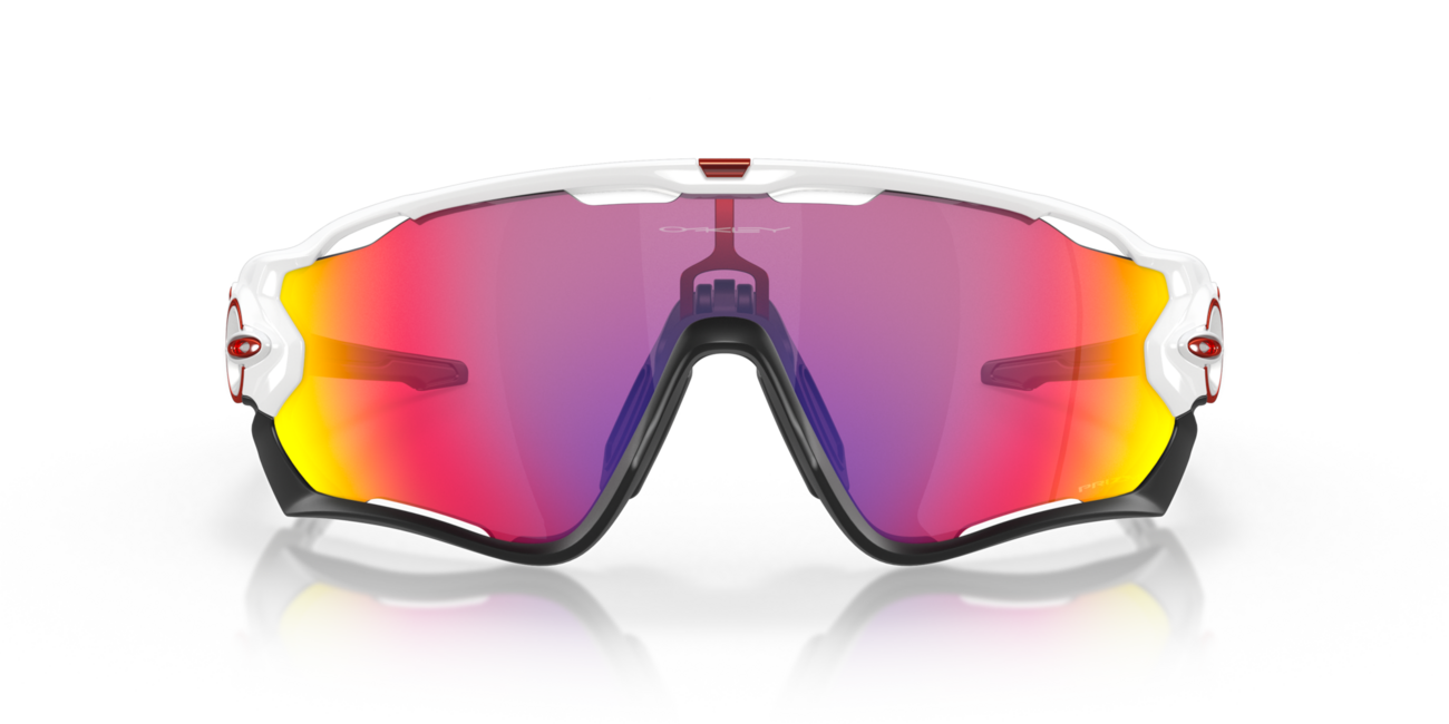 Oakley JAWBREAKER sončna očala s okvirjem Polished White in Prizm Road stekli