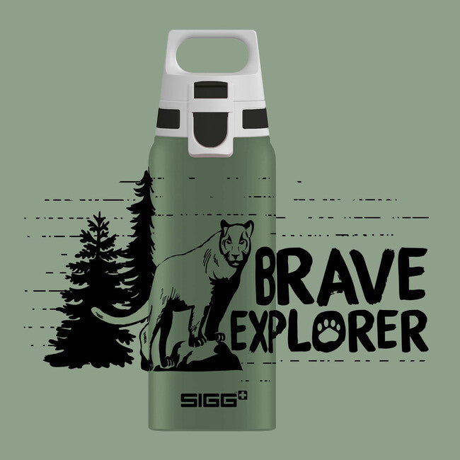 SIGG WMB One aluminijasta steklenica za pitje, Brave Mountain Lion, 0,6 l