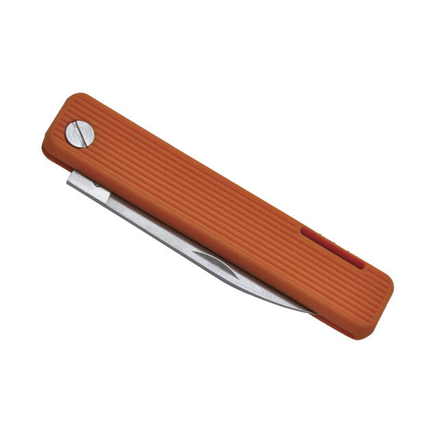 Baladeo ECO352 Papagayo žepni nož, rezilo 7,5 cm, jeklo 420, ročaj TPE oranžen