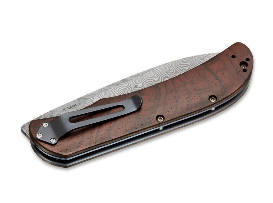Böker Plus Exskelibur žepni nož, 9 cm, leseni