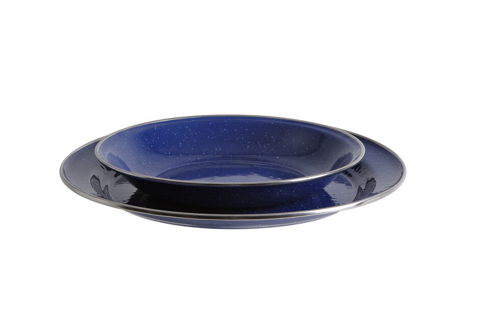 Origin Outdoors emajlirani krožnik 20 cm globok, moder