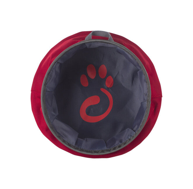 Mountain Paws zložljiva skleda za vodo za pse L, rdeča