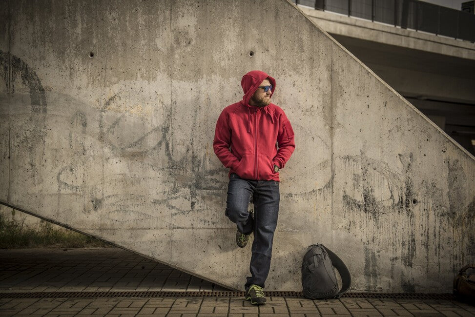 Helikon-Tex mestna pulover taktična FullZip, zelena