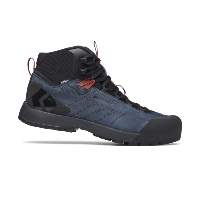 Black Diamond Mission Mid usnjeni čevlji moški Waterproof Approach, eclipse-red rock