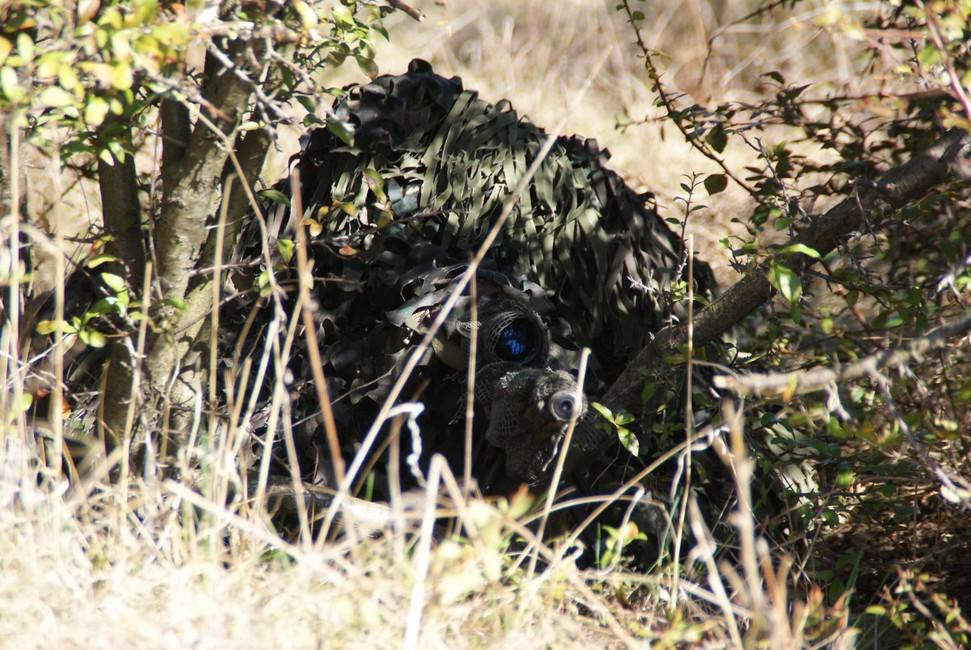 MFH Ghillie Jackal maskirajoči komplet, woodland