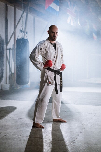 Katsudo Tiger karate kimono, bela
