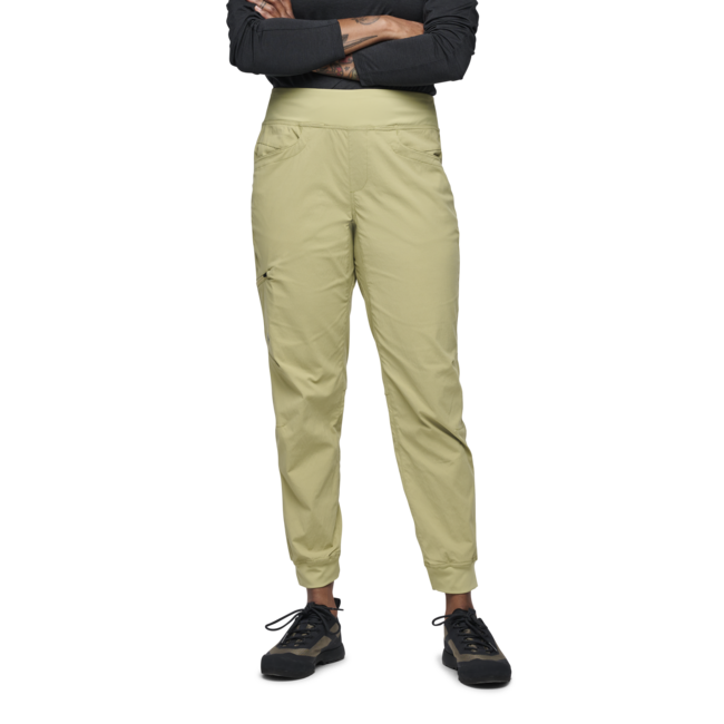 Black Diamond Technician Jogger hlače ženski, gozdno zelena