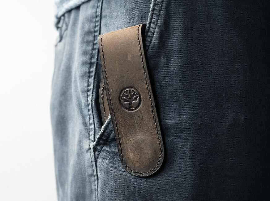 Boker Leather Magnetic Sheath, Brown, 9.5cm