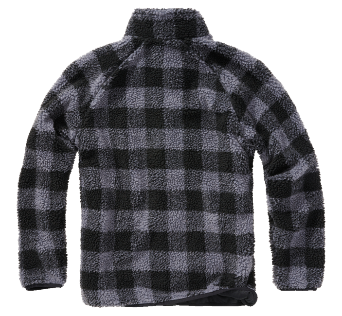 Brandit Teddyfleece flisasta jakna, črna/siva