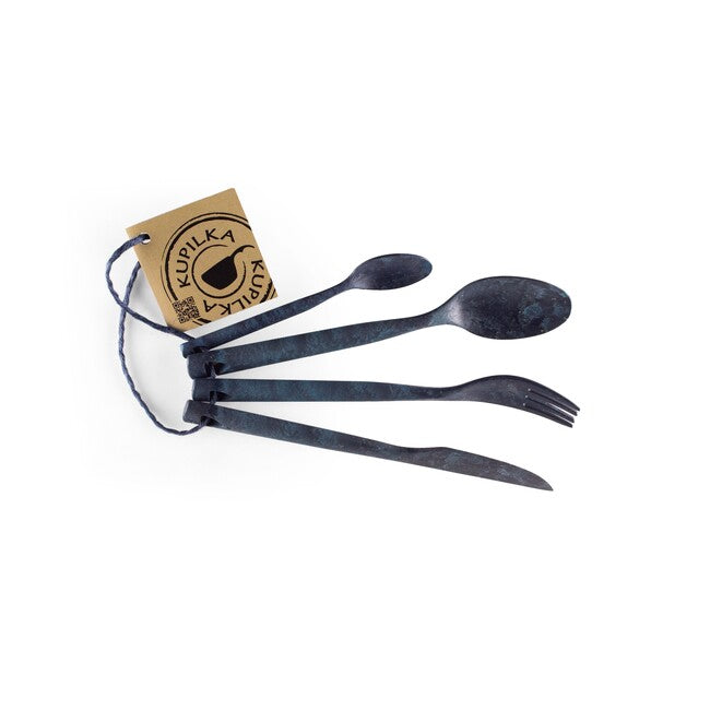Kupilka Cutlery komplet pribora v embalaži, moder