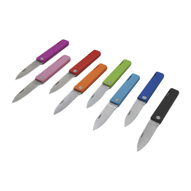 Baladeo ECO353 Papagayo Pocket Knife, 7.5cm Blade, 420 Steel, TPE Handle, Purple