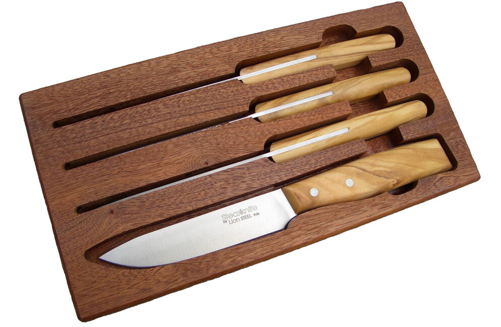 Lionsteel 9001S UL nož komplet 4 steakovih nožev