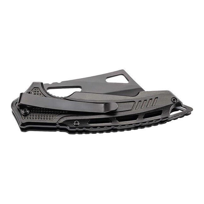 Herbertz žepni nož enoročni 8cm, eloksirani aluminij, modro-črn