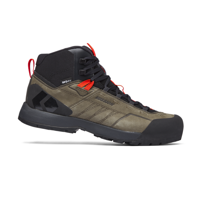Black Diamond Mission Mid Waterproof Approach usnjeni čevlji moški, walnuts-octane