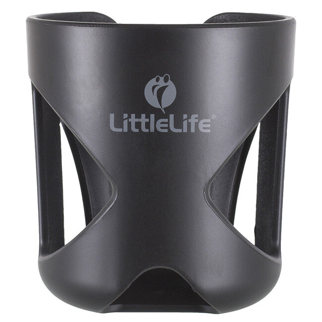 LittleLife nosilec za steklenico ali lonček za voziček, črn