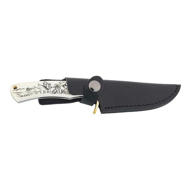 Herbertz Enten pasni nož Drop Point, 10,3cm, plast, motiv kačice