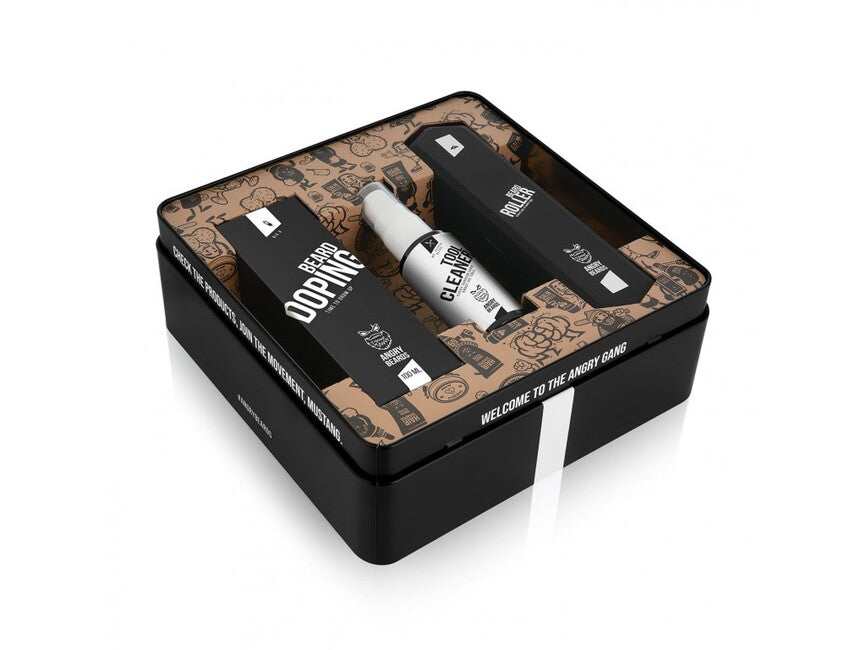 Angry Beards Roller & Doping Set za rast brade in brkov
