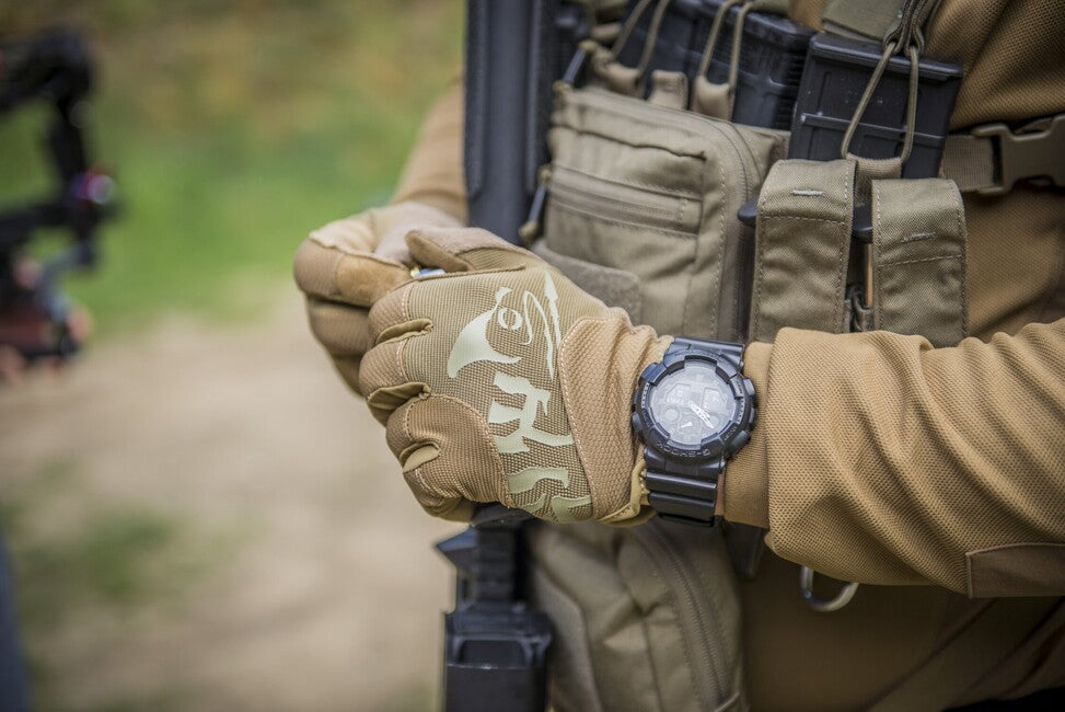 Helikon-Tex Range Tactical Gloves, PenCott WildWood™/Coyote