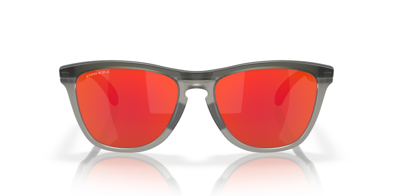 Oakley FROGSKINS RANGE Sunglasses, Matte Grey Smoke/Grey Ink Frame, Prizm Ruby Lenses, 55