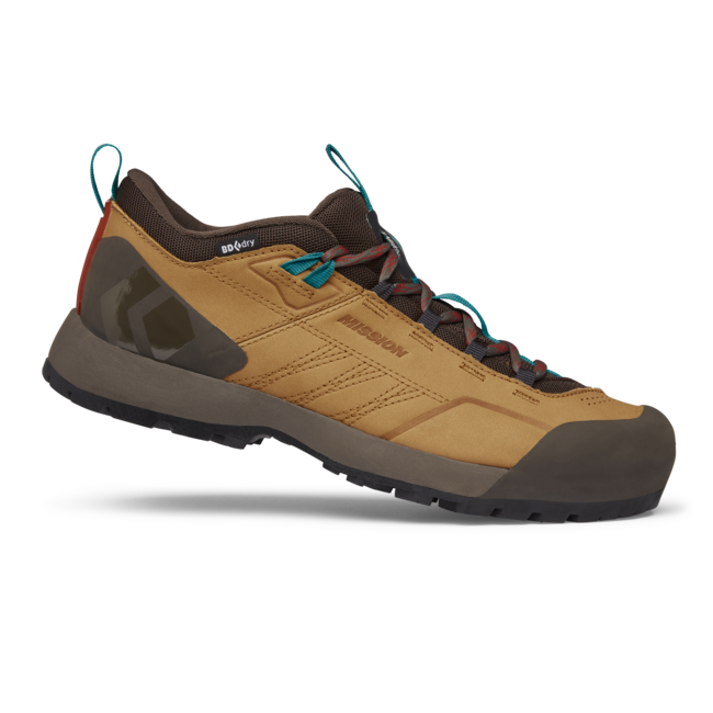 Black Diamond Mission Low Waterproof Approach usnjeni čevlji, moški, amber-cafe brown